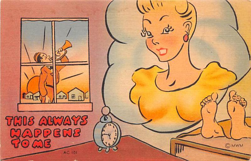 Military Comic Postcard, Old Vintage Antique Post Card  MWM, Army Comic Serie...