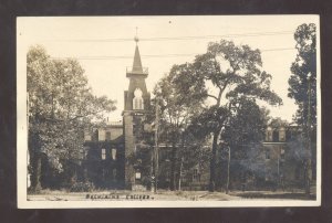 RPPC BLOOMINGTON INDIANA BELVIAINS COLLEGE RANDOLPH ILL REAL PHOTO POSTCARD