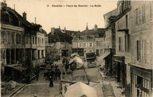 CPA Chablis - Place du Marche - La Halle FRANCE (960655)