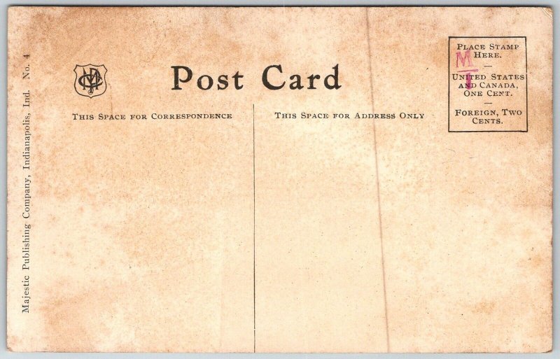 Indianapolis Indiana c1910 Postcard Court House