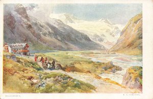 E. T. Compton Moser Boden Austria Alps Vintage 1924 Posted Art Postcard