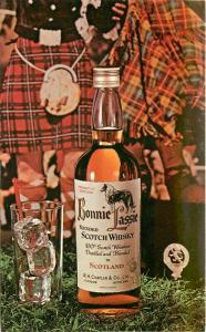 Bonnie Lassie Blended Scottish Whisky Interior 1960s Postcard 5034