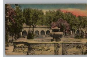 Old Handcolored Postcard-Mission Well..California/CA