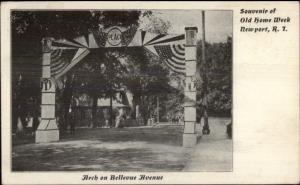 Newport RI Arch on Bellevue Ave c1900 Private Mailing Card