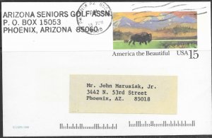 US Buffalo used.  UX120  Arizona Seniors Golf Assn.