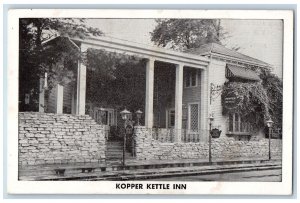 Morristown Indiana Postcard Kopper Kettle Restaurant Building Exterior View 1953