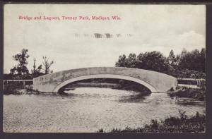 Bridge,Lagoon,Tenney Park,Madison,WI Postcard