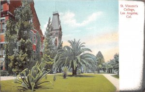 Los Angeles California c1910 Postcard St. Vincent's College