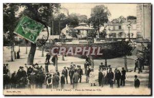 Postcard Old Place Ivry L & # 39Hotel City Firefighters