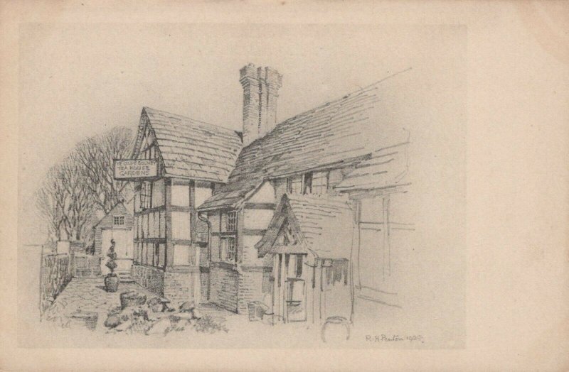 Sussex Postcard - The West Porch, Bolney Tudor Tea House  RS23168