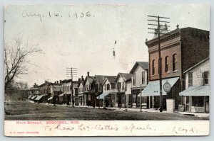 Boscobel WisconsinMain StreetCallaways Grocery StoreSidewalk Clock1906