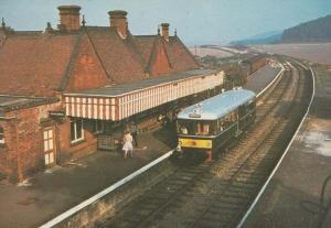 Diesel Railbus North Norfolk Railway Weybourne Tain Station Rare Postcard