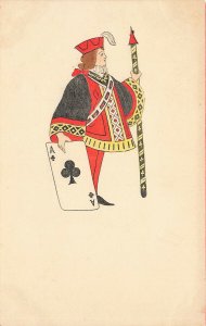 Germany Depose - Ges Geschütz King Ace of Clubs Postcard