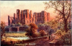 Kenilworth Castle Tucks 7959 Warwick Vintage Postcard A61