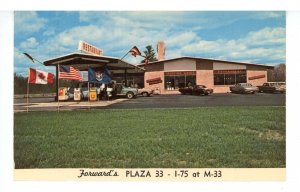 MI - Alger. Forward's Plaza & Shell  Gas Station  ca 1960's
