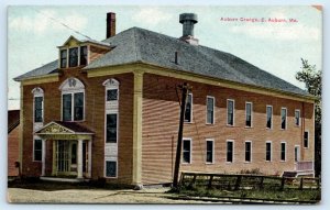 EAST AUBURN, ME Maine ~  Auburn GRANGE HALL c1900s Androscoggin County Postcard