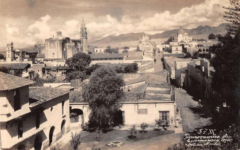 Cuernavaca Mexico Panorama Real Photo Antique Postcard J40118