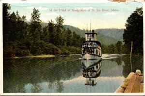 Idaho Steamer At The Head Of Navigation Of St Joe River