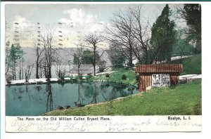 Roslyn, NY - The Mere on the Old William Cullen Bryant Place - 1908