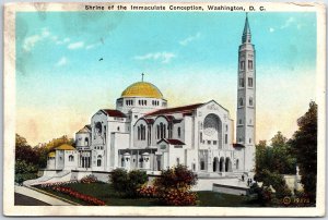 VINTAGE POSTCARD SHRINE OF THE IMMACULATE CONCEPTION WASHINGTON D.C. W283