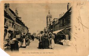 CPA LURE - La Grande-Rue un jour de Marché (636406)