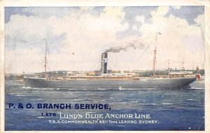 TSS Commonwealth Blue Anchor Line Ship Unused 