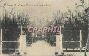 Old Postcard Toulon Maritime Arsenal of Weapons room The Army