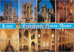 Modern Postcard Laon (Aisne) Picardy France Cathedrale Notre Dame (13th S 12)...