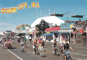 In Ocean City Bicycle Riding on the Boardwalk New Jersey 4 by 6