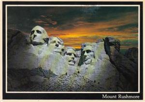 South Dakota Mount Rushmore At Sunset 1997