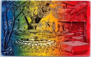 Postcard - Fountain, Court of Two Sisters - New Orleans, Louisiana