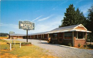 Cartersville Georgia 1960s Postcard Scott's Motel