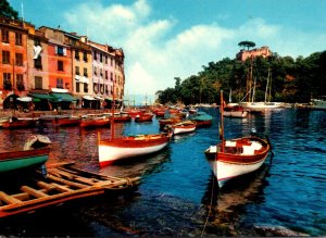 Italy Portofino Barche in rada