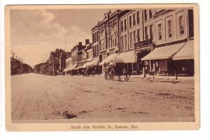 South Side Norfolk Street, Simcoe, Ontario, Sepia