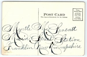 c1910 DANBURY NH HOTEL GENERAL STORE HERMAN A. STUART POSTCARD P3609