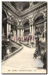 Old Postcard Paris Staircase of & # 39opera