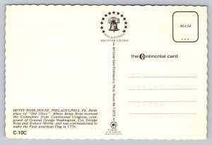 c1976 Betsy Ross House Philadelphia Pennsylvania 4x6 VINTAGE Postcard 1618