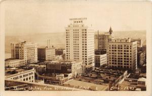 F30/ Tacoma Washington RPPC Postcard c1930s Skyline Winthrop Hotel
