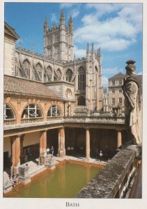 Somerset Postcard - Bath - The Roman Baths and Abbey   RRR228