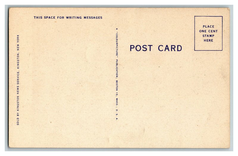 Postcard N.Y. Horseshoe Curve Rip Van Winkle Falls Vintage Standard View Card