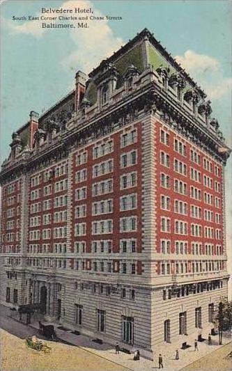 Maryland Baltimore Belvedere Hotel South East Corner Charles And Chase Street...