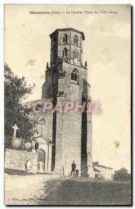 Old Postcard Mauvezin The bell tower