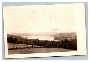 Vintage 1924 RPPC Postcard Sentinel Rock Merced River Yosemite California