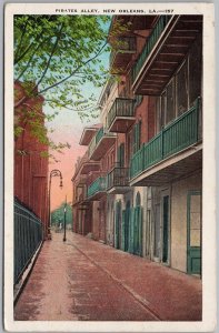 Pirates Alley New Orleans Louisiana French Quarter Postcard H83