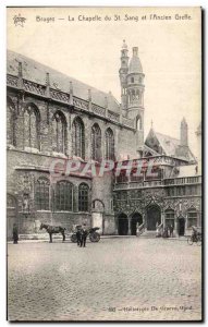 Old Postcard Bruges St Blood Chapel and the Old Registry