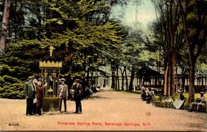 New York Saratoga Springs Congress Spring Park