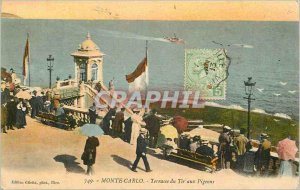 Old Postcard MONTE CARLO - Shot of Terrace Pigeon