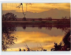 Postcard A lovely sunset view of majestic Long's Peak, from Northern Colorado