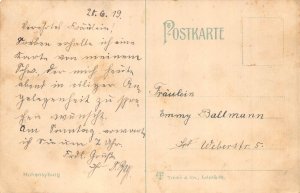 A152 Germany Hohensyburg Castle Schloss vintage postcard