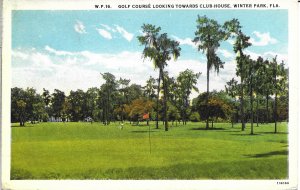 US used #552 Winter Park, Florida. Golf Course.   mailed 1935.